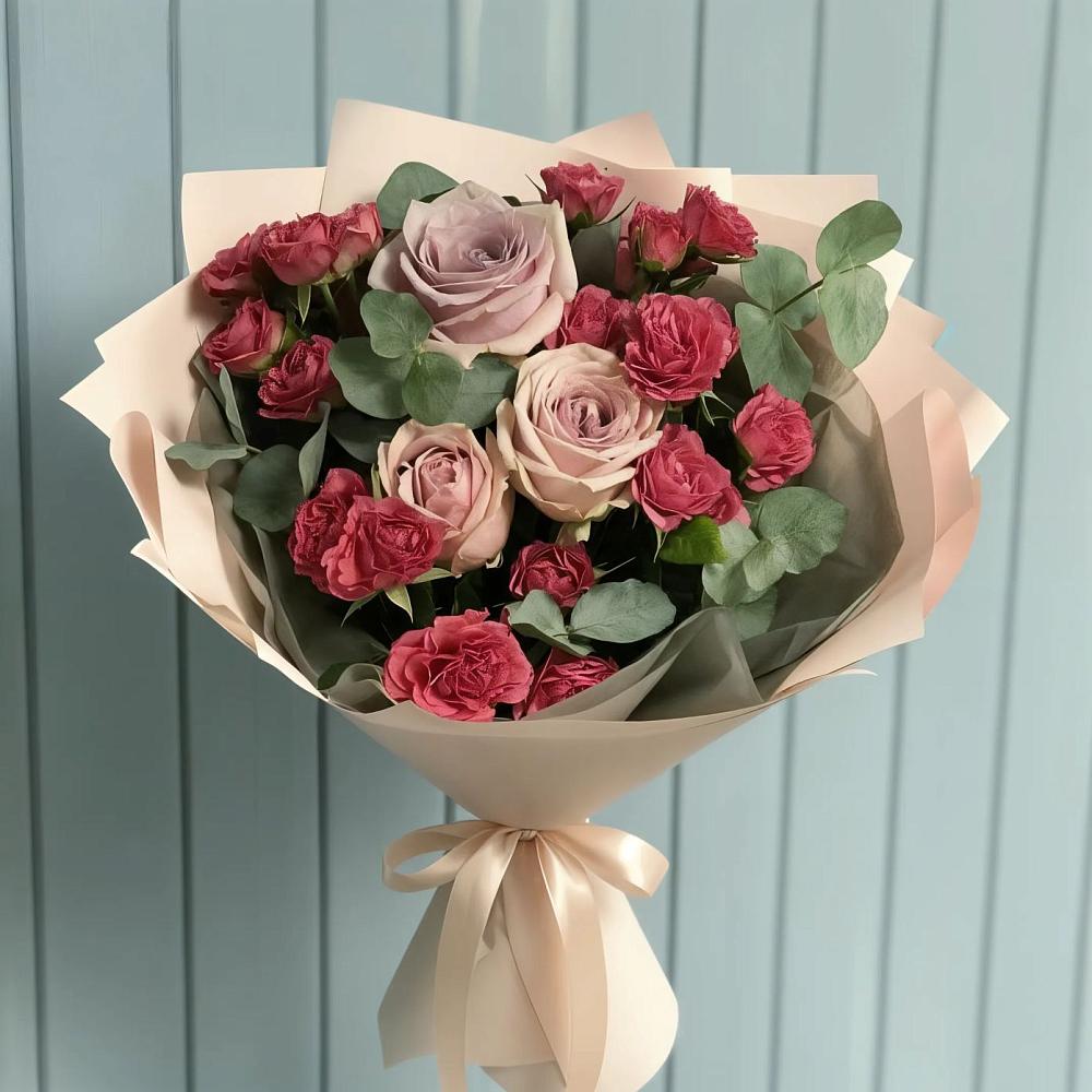 Букет цветов из: Гвоздики и Розы в Каменске-Шахтинском