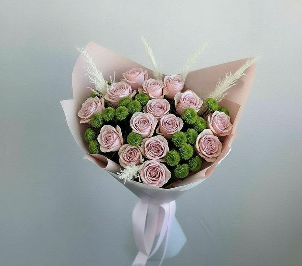 Букет цветов из: Розы и Хризантемы в Каменске-Шахтинском