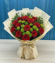 Букет цветов из:  Розы и Хризантемы в Каменске-Шахтинском