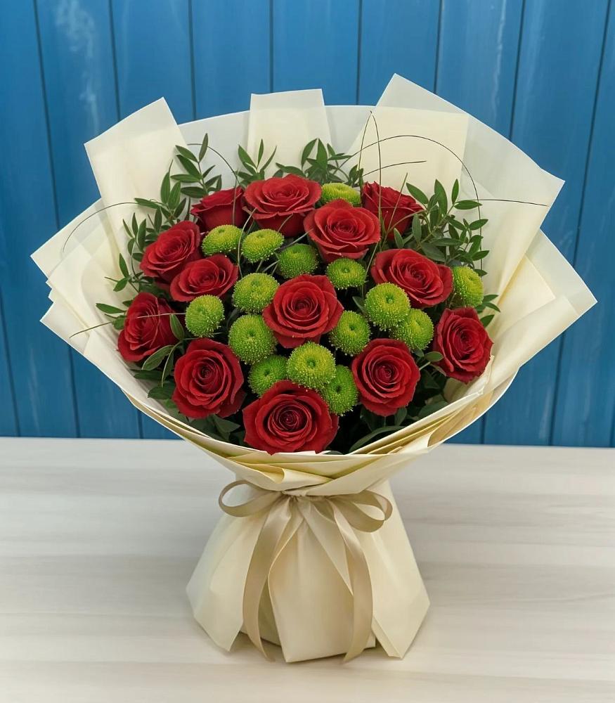 Букет цветов из: Розы и Хризантемы в Каменске-Шахтинском