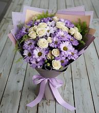 Букет цветов из:  Хризантемы и Розы в Каменске-Шахтинском