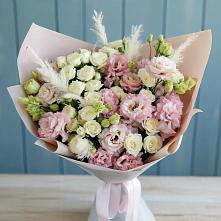 Букет цветов из:  Альстромерии и Розы в Каменске-Шахтинском